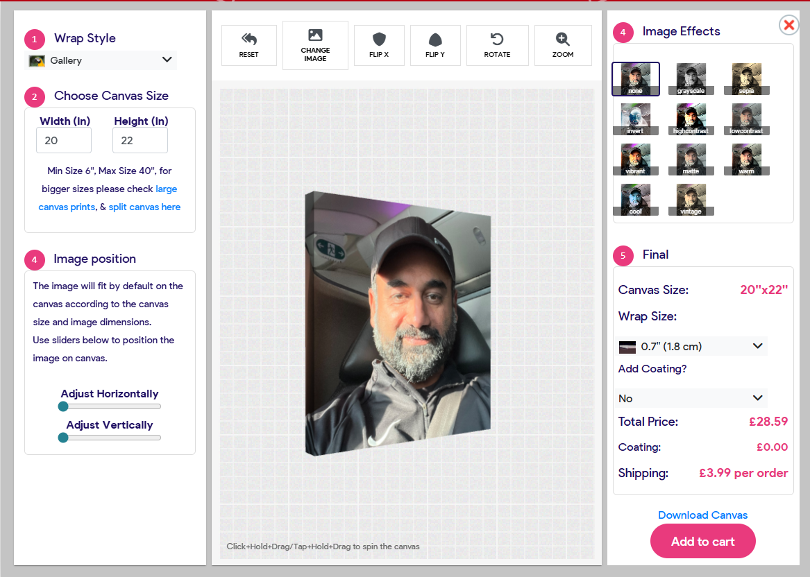 Using AI to Create an application that Uploads an Image to Design On Canvas with 3D Preview